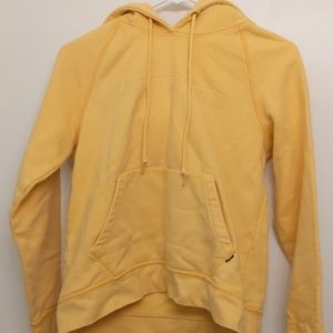obey hoodie yellow women's embroidered